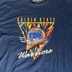Golden State Warriors Men's T-Shirt Mitchell & Ness HWC Thunder | Size XXL